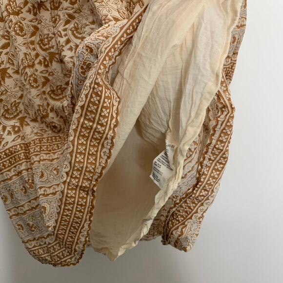 Cleobella Rosy Mini Brown Orange Floral Dress Womens Large - Picture 10 of 16